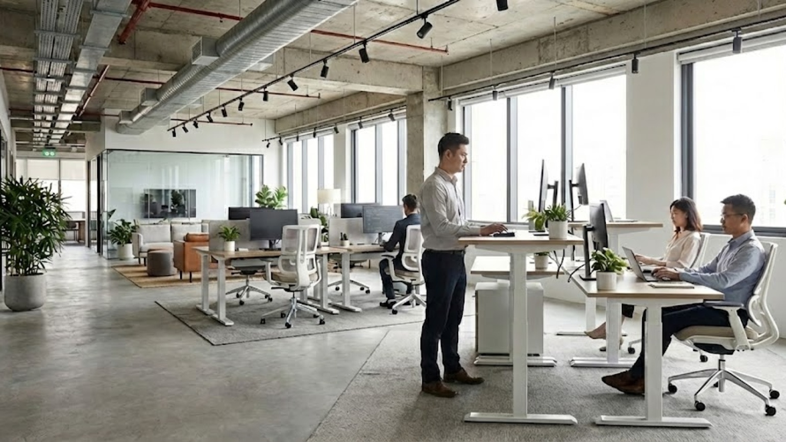 Bàn Nâng Hạ Thông Minh: Giải Pháp Nội Thất Cho Văn Phòng Hybrid